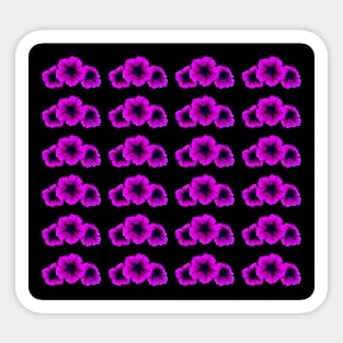 Purple Petunia Trio Sticker